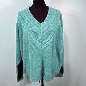 Weekends Teal vintage sweater XL  Lot J